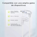 Cable De Poder Tv Blanco 2 - 10 metros Premium - Laru