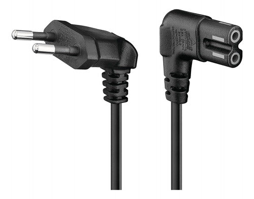 Cable De Poder Tv Blanco 2m Premium Smart Tv Corriente Tipo8 - Laru