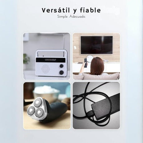 Cable De Poder Tv Blanco 5m Premium Smart Tv Corriente Tipo8 - Laru
