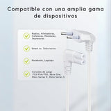 Cable De Poder Tv Blanco 5m Premium Smart Tv Corriente Tipo8 - Laru
