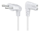 Cable De Poder Tv Blanco 5m Premium Smart Tv Corriente Tipo8 - Laru