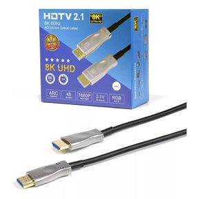 CABLE HDMI 2.1 FIBRA OPTICA 30 - 100 METROS, VERSIÓN 2.1, 4K A 60HZ DIETEC - Laru