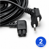 Cable de poder tipo 8 DIETEC negro de 2 metros