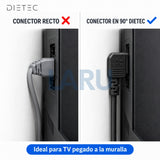 Conector recto vs conector en 90° DIETEC
