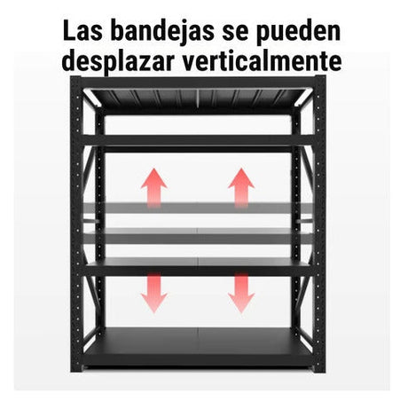 Estante Metálico Laru Racks 200x60x200cm 1200kg Heavy Duty - Laru