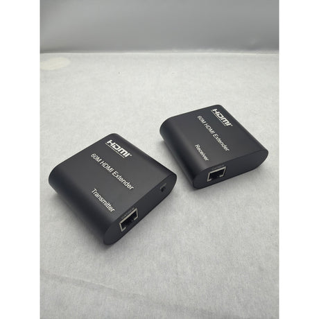 Extensor HDMI 60m puertos RJ45 Cat5e/6 y botón EDID
