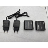 Contenido de la caja: transmisor, receptor y 2 adaptadores 5V 1A