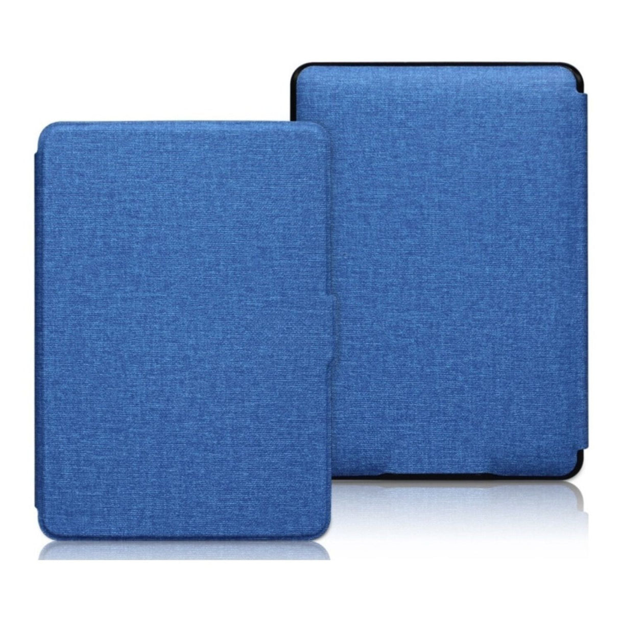 Funda Kindle azul electrico material tela protectora