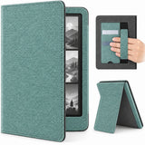 Funda libro verde para Kindle Paperwhite 12 gen 7 pulgadas con correa de mano