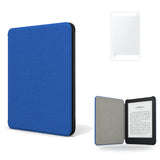 Funda premium microfibra azul para Kindle 2022/2024 de 6 pulgadas con lámina