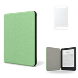 Funda premium microfibra verde menta para Kindle 2022/2024 de 6 pulgadas con lámina