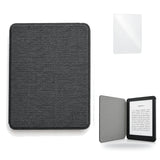 Funda premium microfibra negra para Kindle Paperwhite 2024 de 7 pulgadas con mica