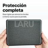 Funda premium microfibra negra para Kindle Paperwhite 2024 de 7 pulgadas con mica