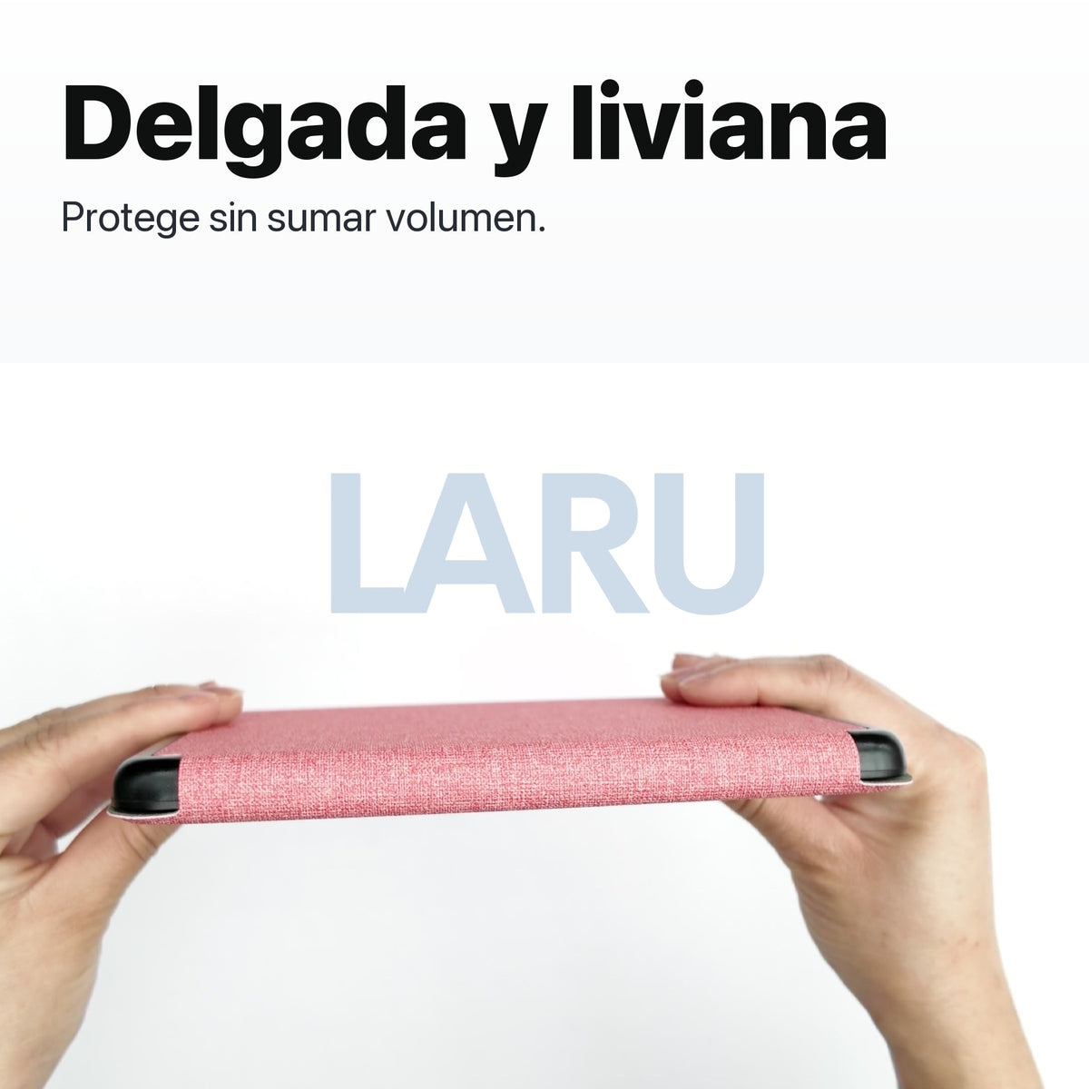 Funda premium microfibra rosa para Kindle Paperwhite 2024 de 7 pulgadas con mica