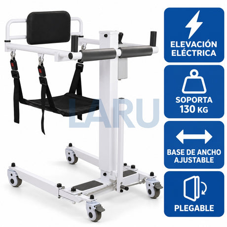 Grúa de Traslado Eléctrica Plegable para Pacientes - características principales