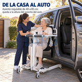 Grúa de Traslado Eléctrica Plegable para Pacientes - traslado de la casa al auto