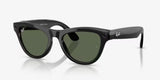 Ray-Ban Meta Skyler RW4014 vista lateral con varilla y cámara integrada para grabar video 3K manos libres