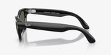Detalle de cámara ultra gran angular 12 megapíxeles y micrófono en lentes Ray-Ban Meta Gen 2 negro