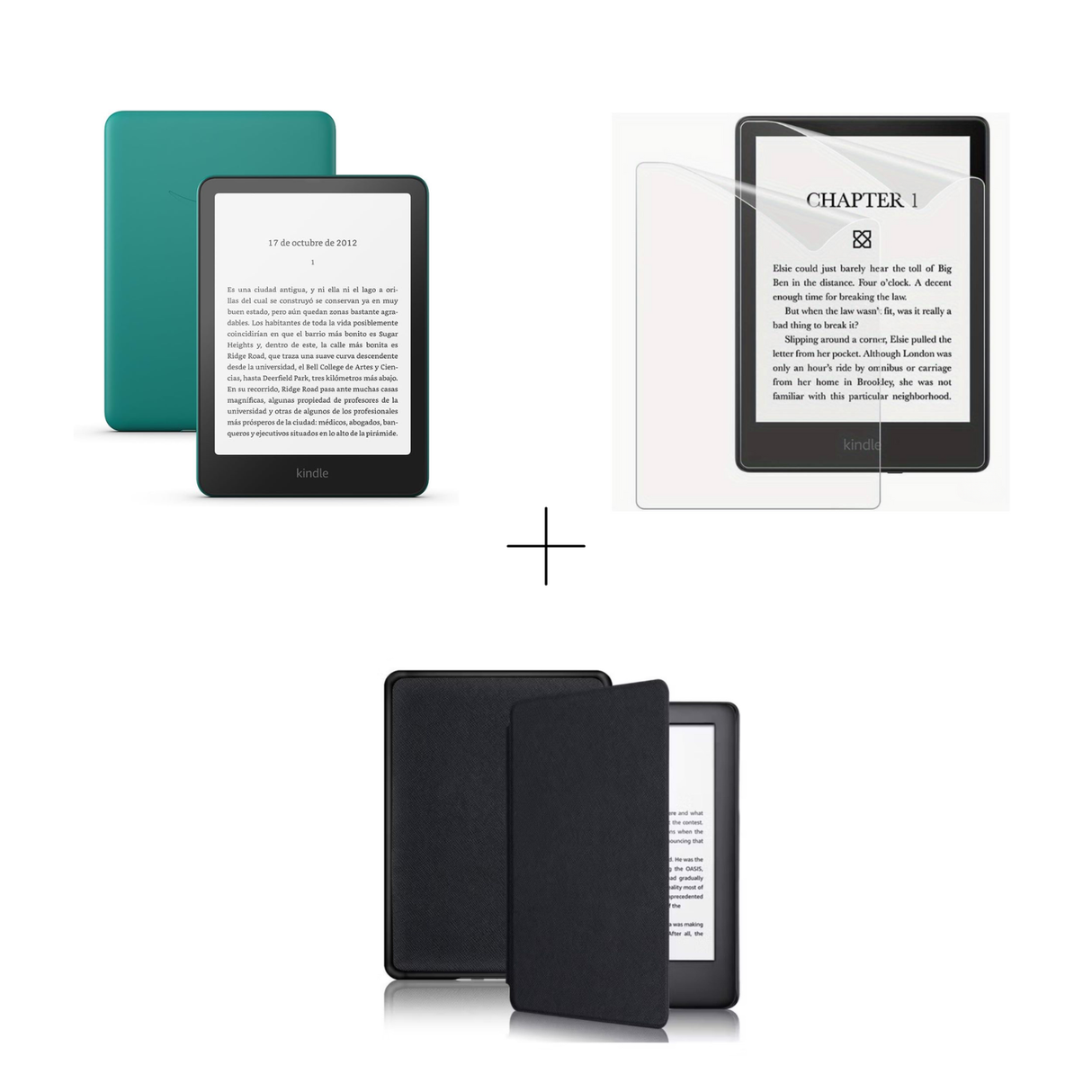 Kindle Paperwhite 2025 con opciones de funda en colores disponibles