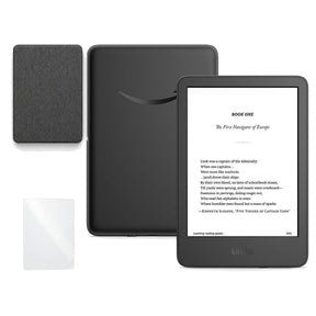 Kindle 16 GB 2024 de 6 pulgadas con funda premium negra y mica