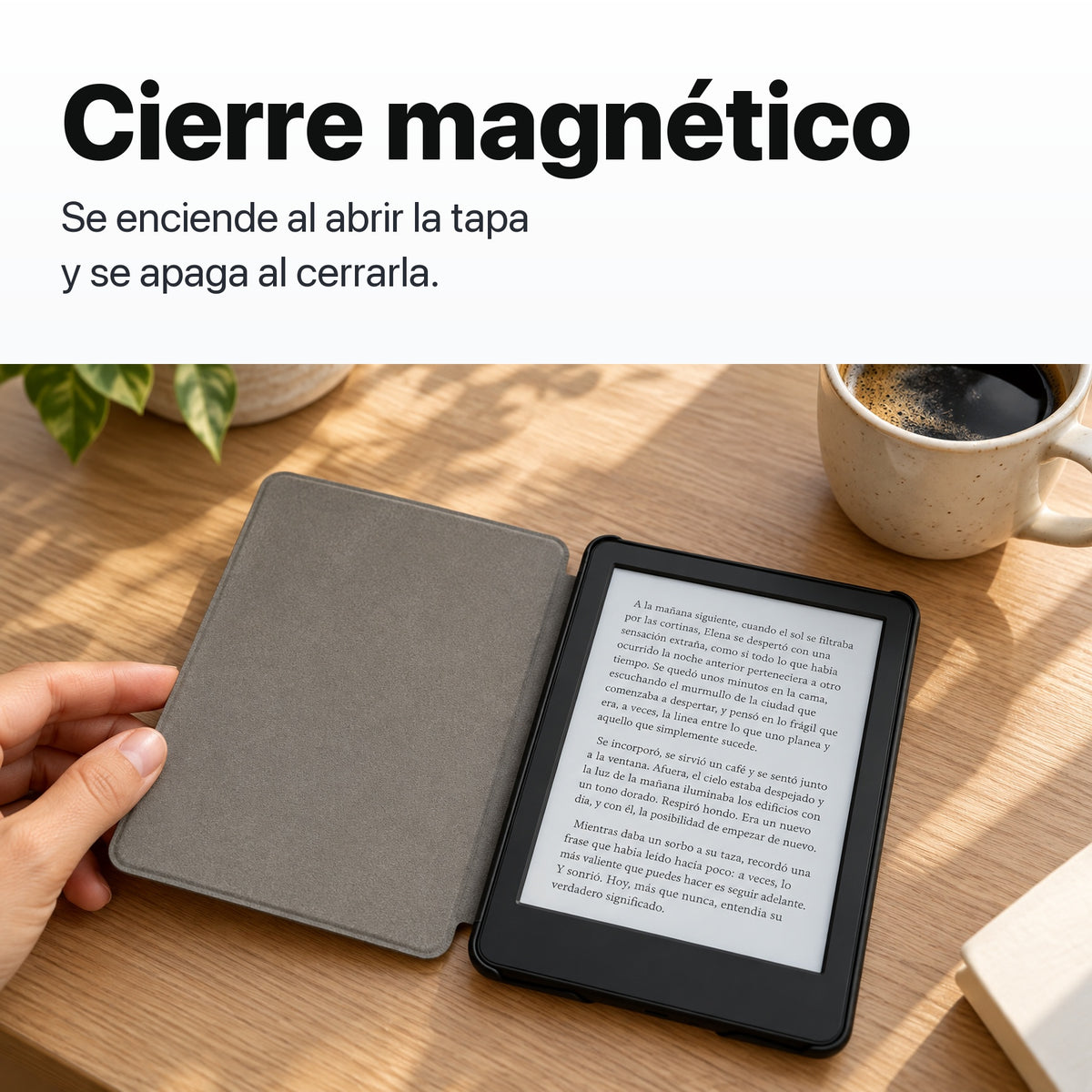 Kindle 16 GB 2024 de 6 pulgadas con funda premium negra y mica
