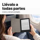 Kindle 16 GB 6 pulgadas negro con funda premium negra, mica, cargador Amazon y lápiz táctil