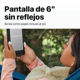 Kindle 16 GB 2024 de 6 pulgadas con funda premium rosa y mica