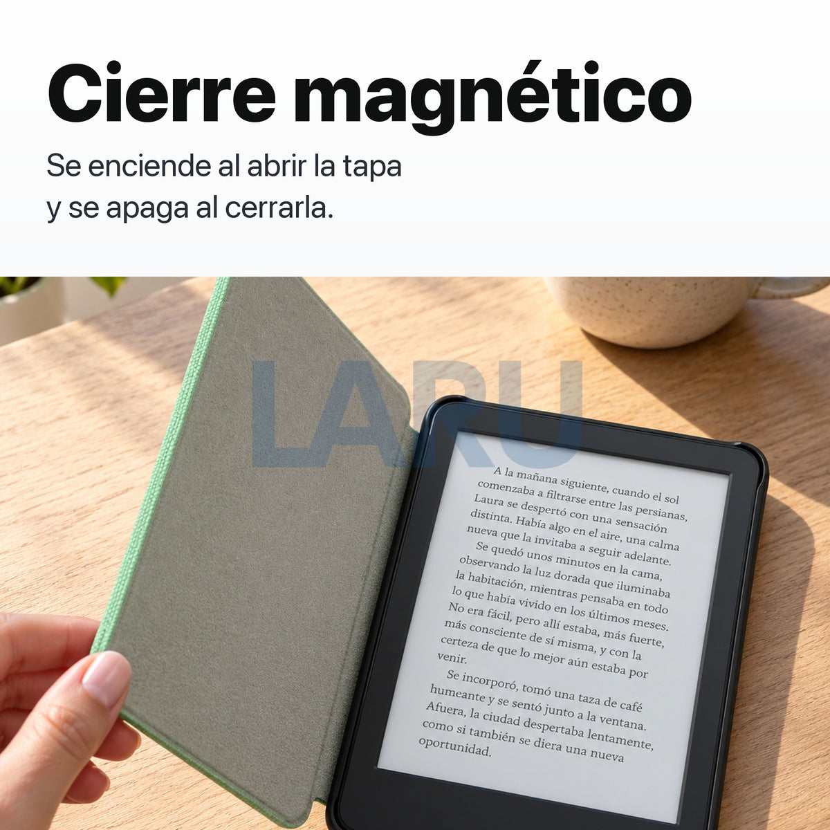 Kindle 16 GB 2024 de 6 pulgadas con funda premium verde y mica