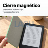 Kindle 16 GB 2024 de 6 pulgadas con funda premium verde y mica