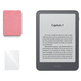 Kindle 2026 color Grafito con funda microfibra rosa - portada