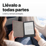 Kindle 2026 color Grafito con funda microfibra rosa - llévalo de viaje