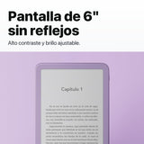Kindle 2026 color Morado Ube - pantalla sin reflejos