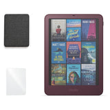 Kindle Colorsoft Signature Edition 2026 color Ciruela Fig con funda microfibra negra - portada
