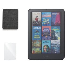 Kindle Colorsoft Signature Edition 2026 color Grafito con funda microfibra negra - portada