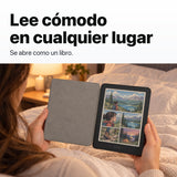 Kindle Colorsoft Signature Edition 2026 color Grafito con funda microfibra negra - lectura cómoda en la cama