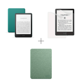 Kindle Paperwhite 2025 con funda verde protectora