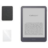 Kindle Paperwhite 2026 color Grafito con funda microfibra negra - portada