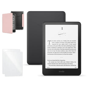 Kindle Paperwhite 2025 16GB negro con funda acrílica rosa y 2 micas mate