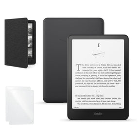 Kindle Paperwhite 16 GB 2025 con funda libro negra y 2 micas