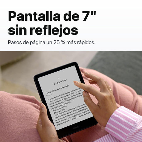 Kindle Paperwhite pantalla de 7 pulgadas sin reflejos