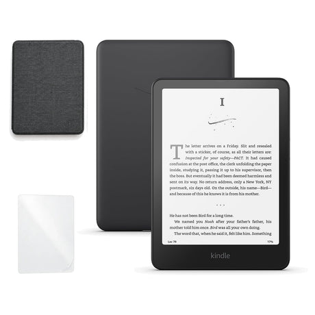 Kindle Paperwhite 16 GB 2025 con funda premium negra y mica
