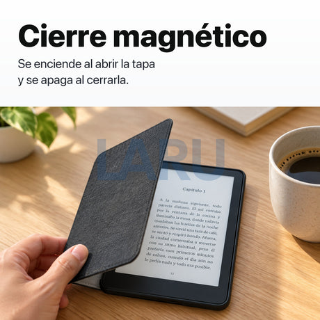Kindle Paperwhite 16 GB 2025 con funda premium negra y mica