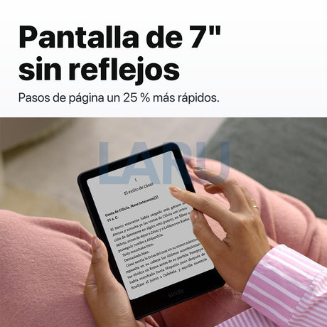 Kindle Paperwhite 16 GB 2025 con funda premium rosa y mica