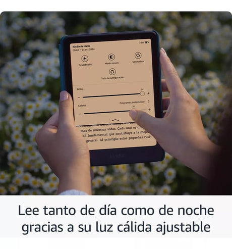 Kindle Paperwhite ebook luz frontal ajustable lectura noche