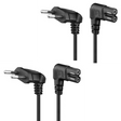 PACK 2 Cables De Poder Tv Blanco 2m Premium Smart tv Corriente Tipo8 - Laru