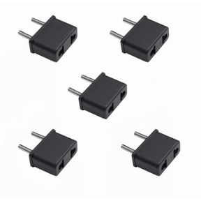 Pack 5 Adaptador Enchufe Nacional A Enchufe Americano Cobre - Laru